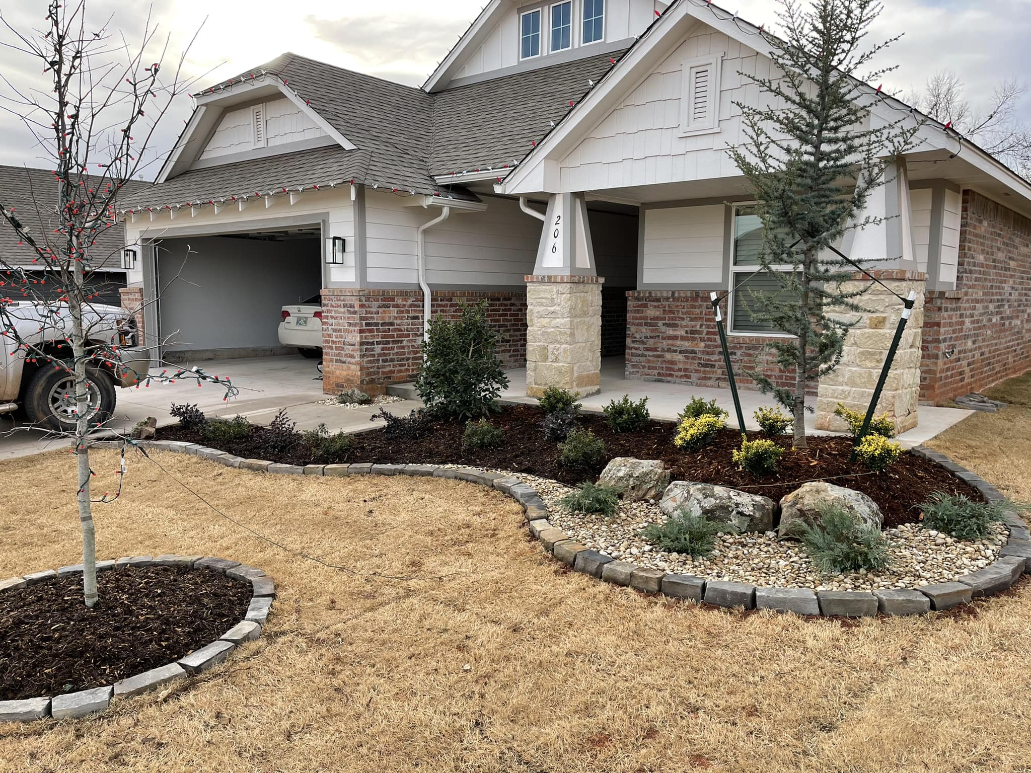 Flower Bed Installation by MDN Lawns