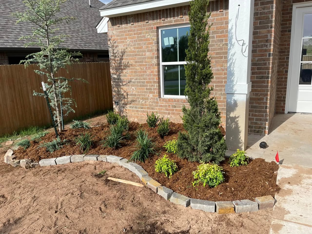 Flower Bed Installation by MDN Lawns