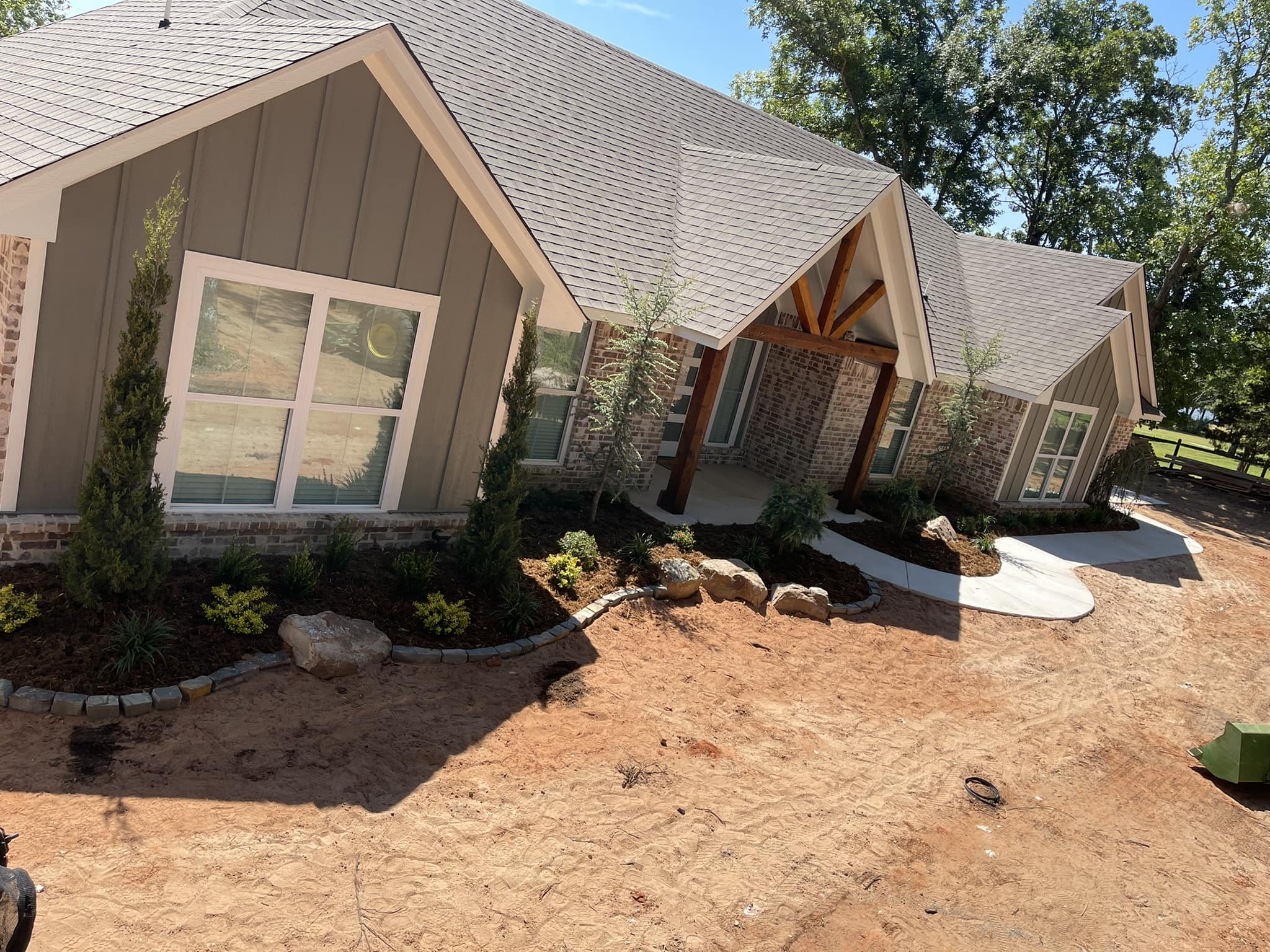 Flower Bed Installation by MDN Lawns